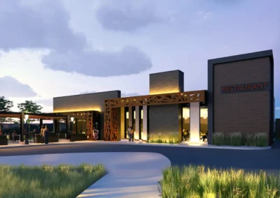 Centre on Barton, Hamilton, Ontario – Transformed an existing building through adaptive reuse, developing exterior and interior concept plans, renderings and zoning support. New design features, including a patio, enhanced functionality, aesthetics and market appeal.